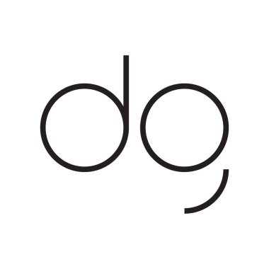 dg ilk harf vektör logosu