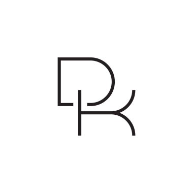 dk ilk harf vektör logosu