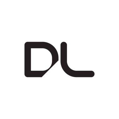dl ilk harf vektör logosu