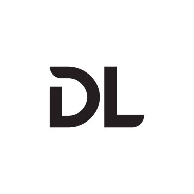 dl ilk harf vektör logosu