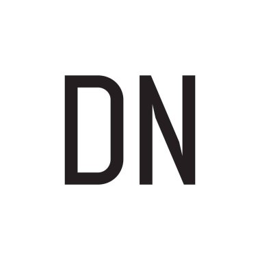 dn ilk harf vektör logosu