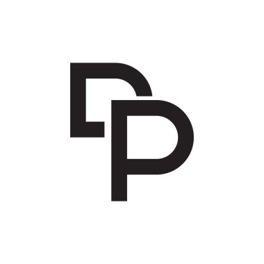 dp ilk harf vektör logosu