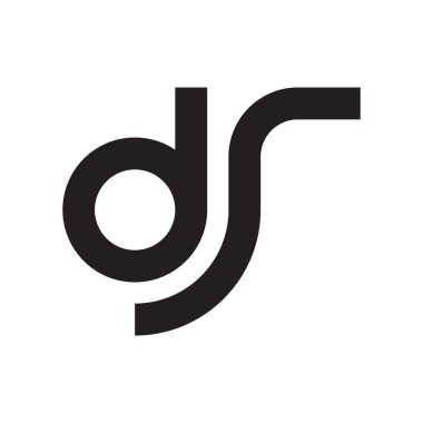 İlk harf vektör logosunu simgeler