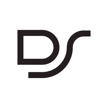 İlk harf vektör logosunu simgeler