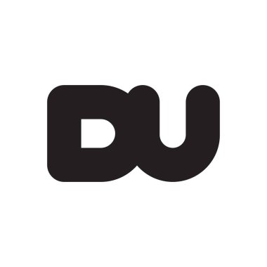 du ilk harf vektör logosu