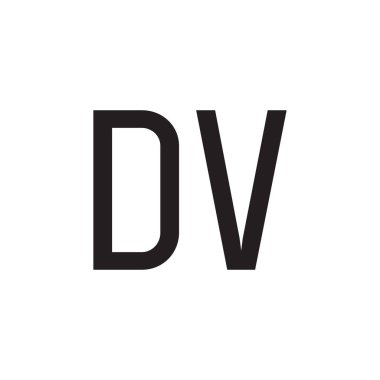 dv ilk harf vektör logosu