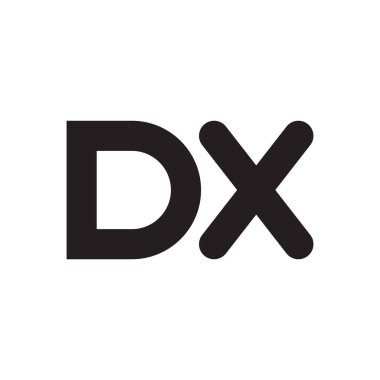 dx ilk harf vektör logosu