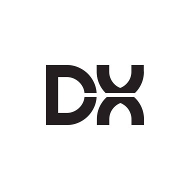 dx ilk harf vektör logosu