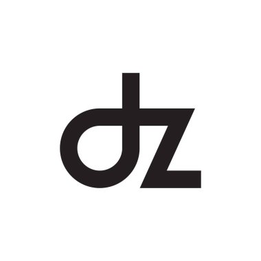 dz ilk harf vektör logosu