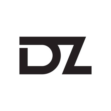 dz ilk harf vektör logosu