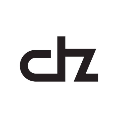 dz ilk harf vektör logosu