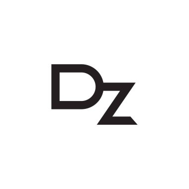 dz ilk harf vektör logosu