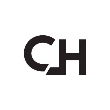 ch ilk harf vektör logosu