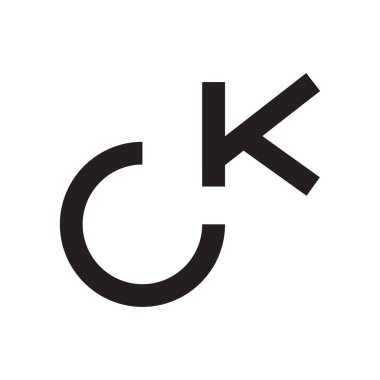 İlk harf vektör logosunu tıklayın