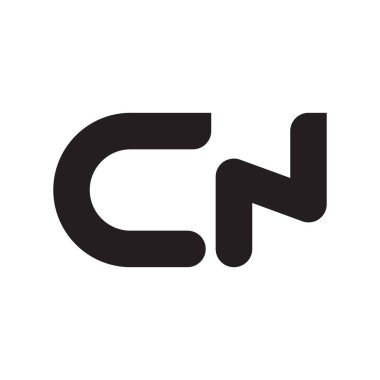 cn ilk harf vektör logosu