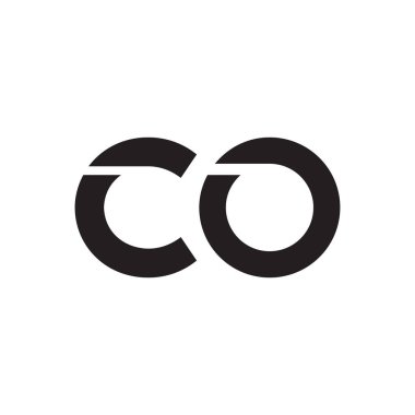 co ilk harf vektör logosu