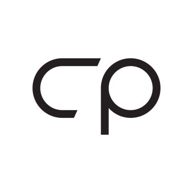 cp ilk harf vektör logosu