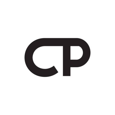 cp ilk harf vektör logosu