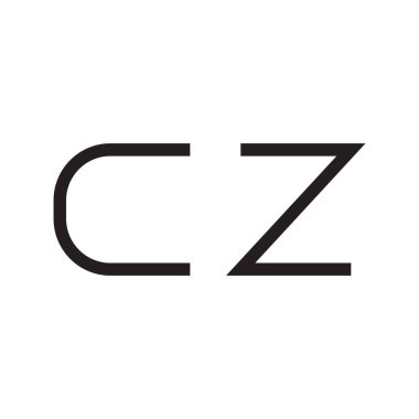 cz ilk harf vektör logosu