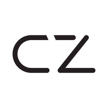 cz ilk harf vektör logosu
