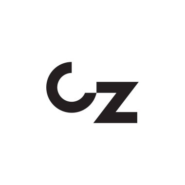 cz ilk harf vektör logosu