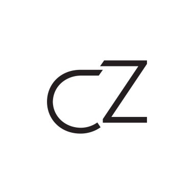 cz ilk harf vektör logosu
