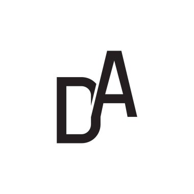 da ilk harf vektör logosu