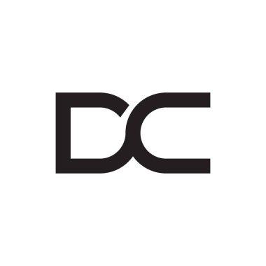 dc ilk harf vektör logosu