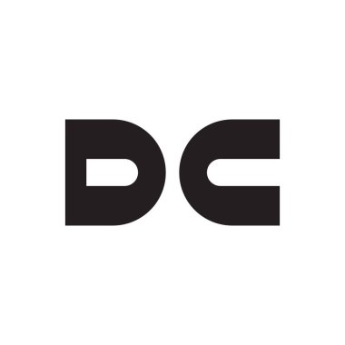 dc ilk harf vektör logosu