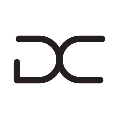 dc ilk harf vektör logosu