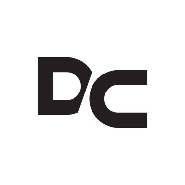 dc ilk harf vektör logosu