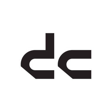 dc ilk harf vektör logosu