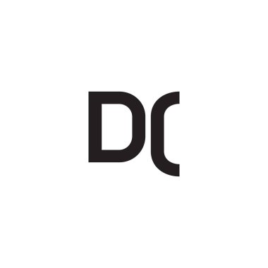 dc ilk harf vektör logosu