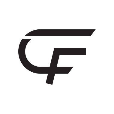cf ilk harf vektör logosu