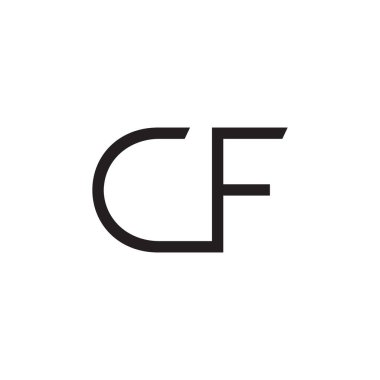 cf ilk harf vektör logosu