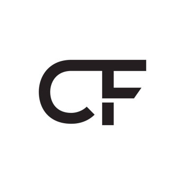 cf ilk harf vektör logosu