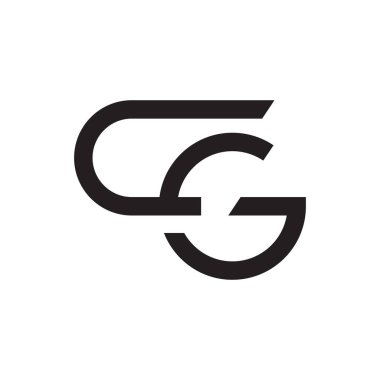 cg ilk harf vektör logosu
