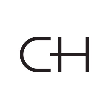ch ilk harf vektör logosu
