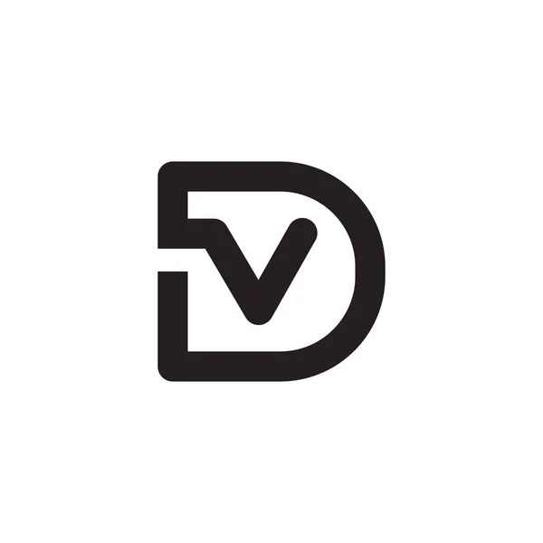 Logotipo Vetor Letra Inicial — Vetor de Stock