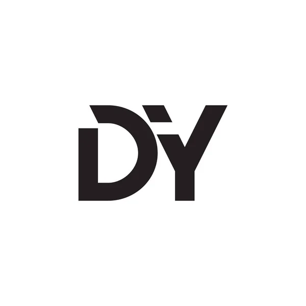 dy ilk harf vektör logosu
