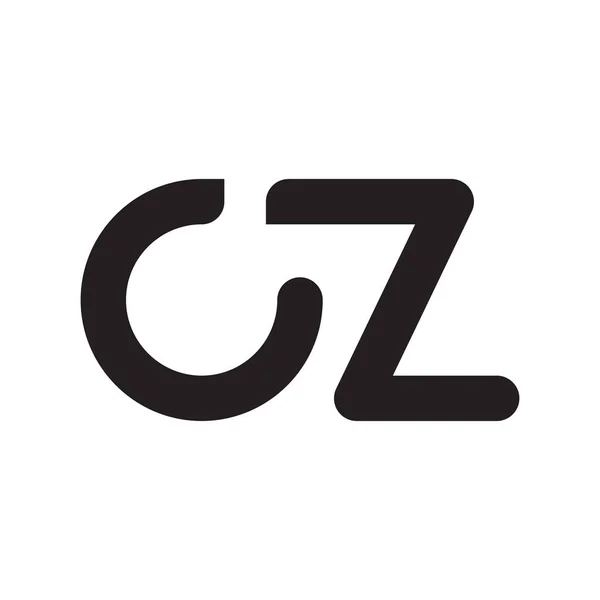 Cz初始字母向量标志 — 图库矢量图片