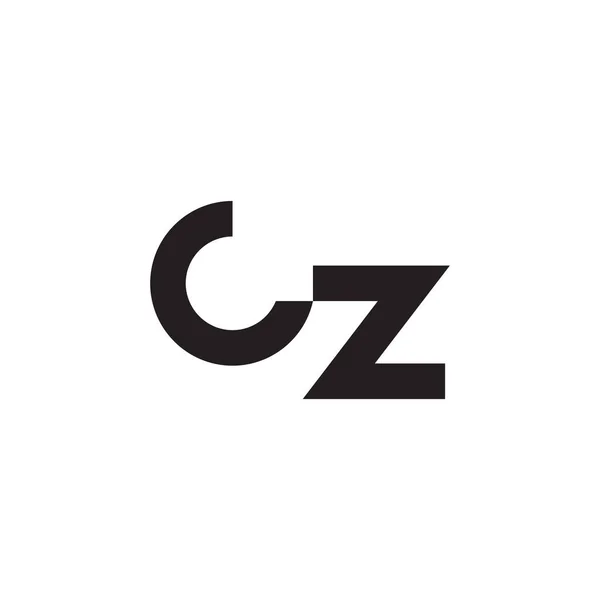 cz ilk harf vektör logosu
