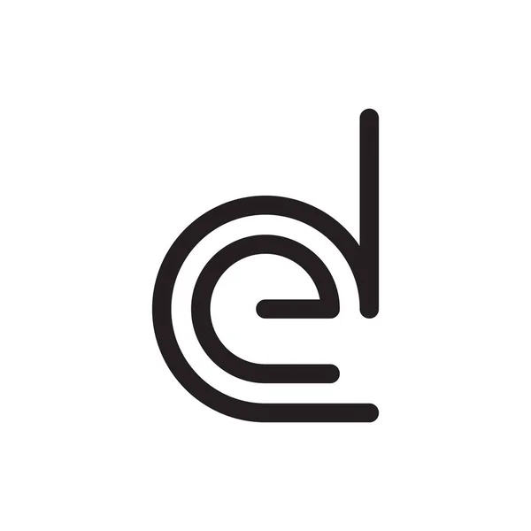 初期文字ベクトルのロゴ — ストックベクタ
