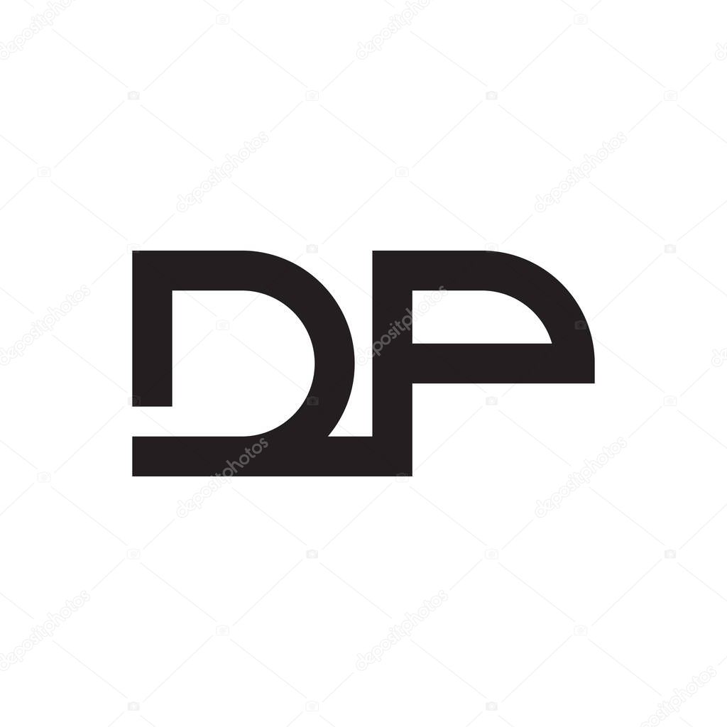 dp initial letter vector logo