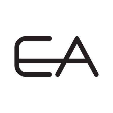 a ilk harf vektör logosu