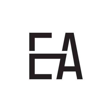 a ilk harf vektör logosu