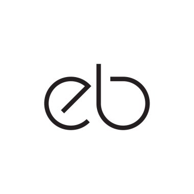 eb ilk harf vektör logosu