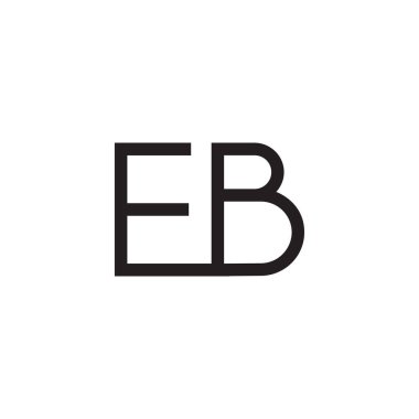 eb ilk harf vektör logosu