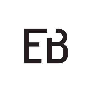 eb ilk harf vektör logosu