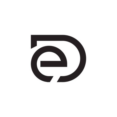 ed ilk harf vektör logosu